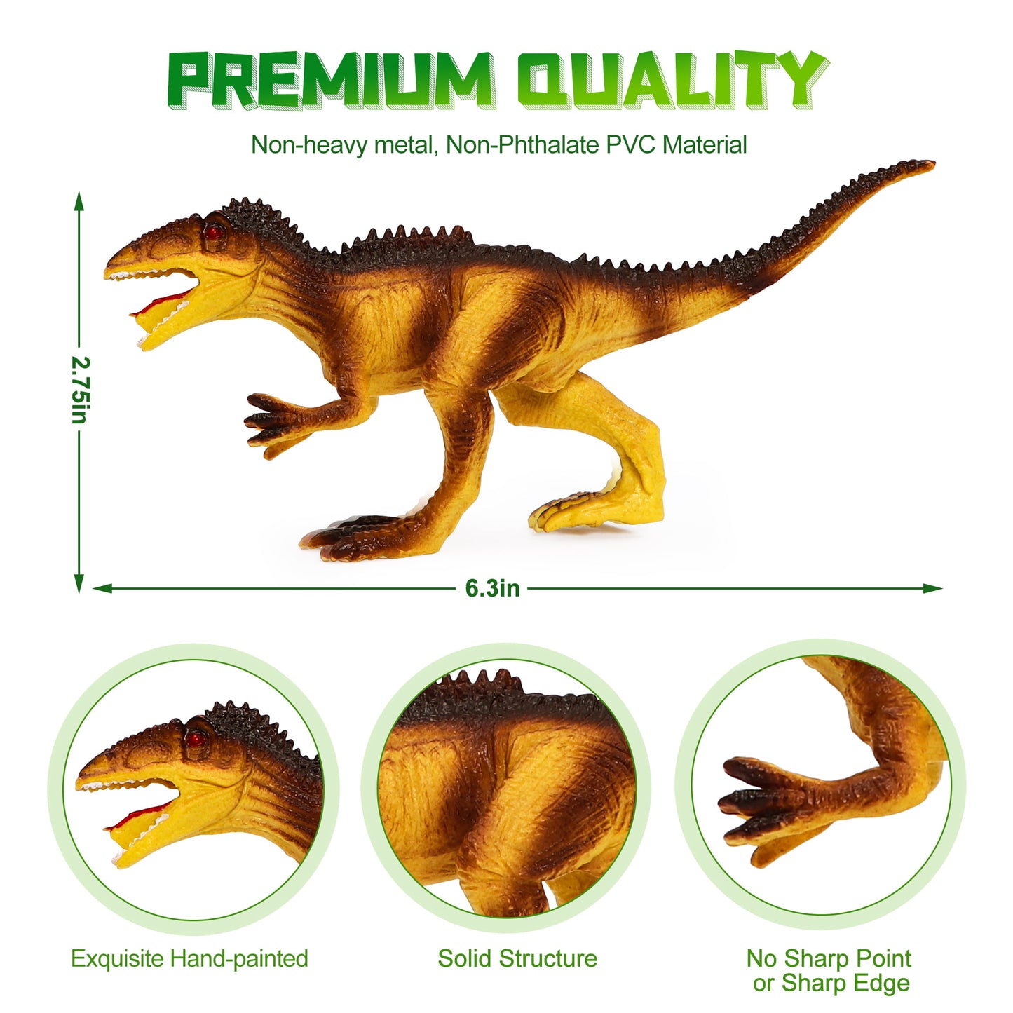 Jurassic Dinosaur Toys Set for Kids, 12 Dinosaur Figures with Play Mat, Realistic Dinosaurs Gift for Boys Girls Age 3 4 5 6+