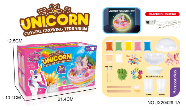 Unicorn Terrarium Kit for Kids, Unicorns Gifts for Girls - Unicorn Toys & Stuff, Arts & Crafts Kits, 6 Year Old Girls Birthday Christmas Gifts Ages 5 7 8