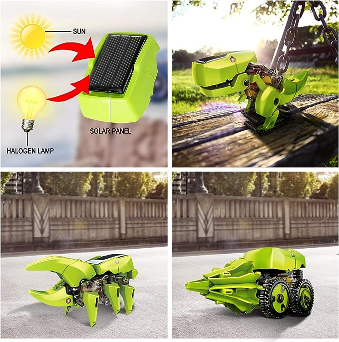 STEM Science Kit Toys for Kids Ages 8-12, 3 in 1 Solar Robot Kit, Robot Dinosaur Learning & Education Toys, Gifts for 8 9 10 11 12 Year Old Boys Girls