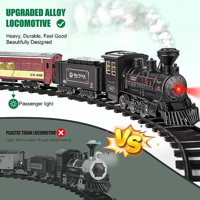 Model Alloy Electric Train Set for 3 4 5 6 7+ Years Old Kids