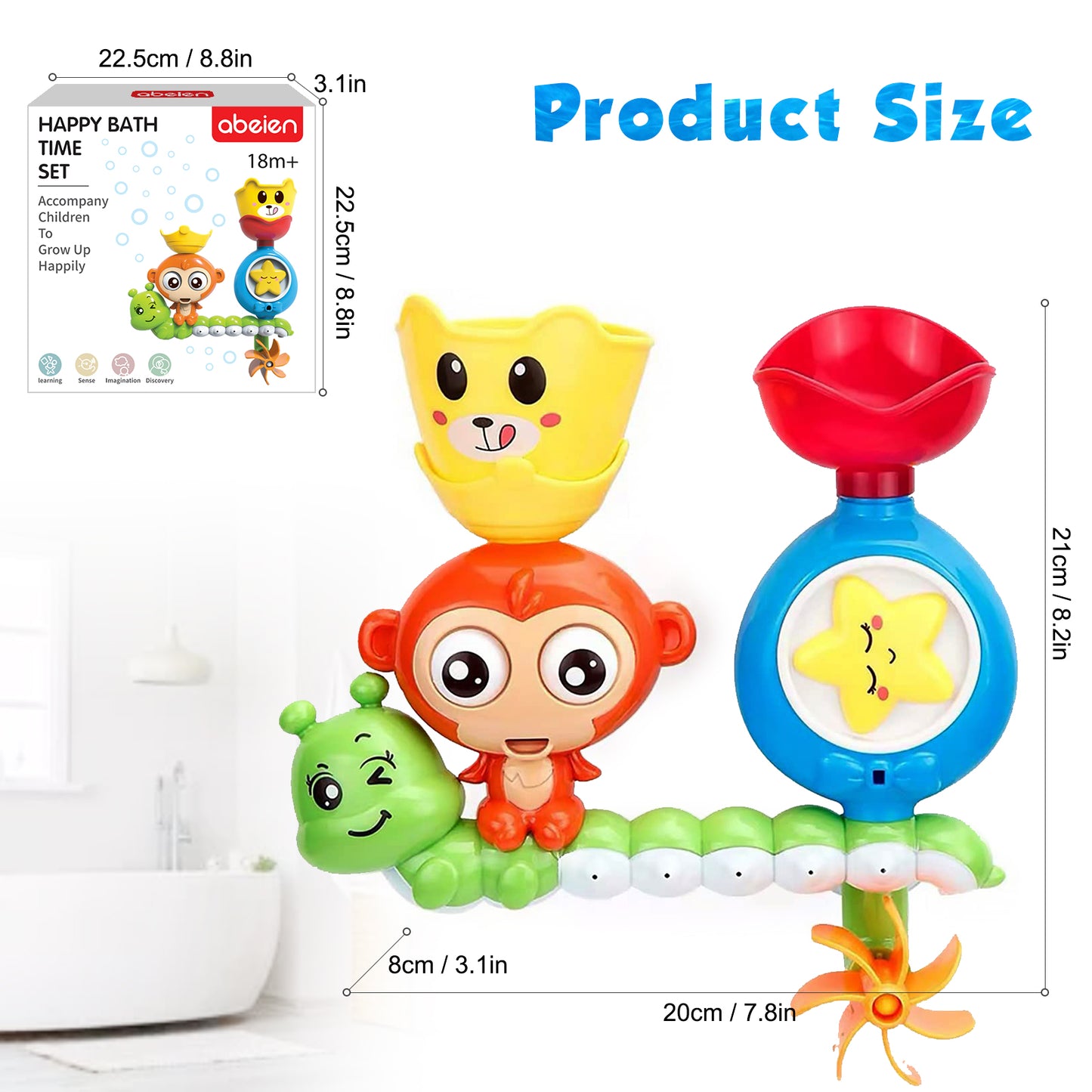 Bath Toys for Toddlers,Preschool New Born Baby Bathtub Water Toys for Toddlers Age 3+ Year Old Girl Boy