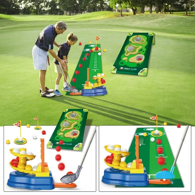 Toddler Golf Clubs Kids Golf Toy Set, 20 Balls Indoor & Outdoor Sport Games Toy, Birthday Christmas Gifts for 3 4 5 6+ Year Old Boys Girls