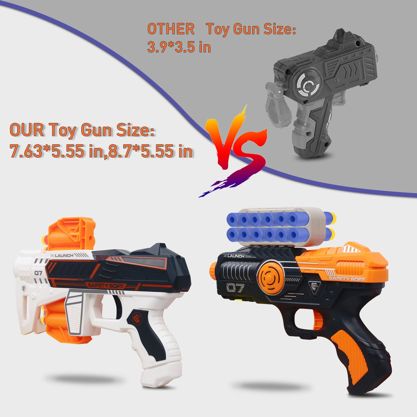 Electronic Shooting Target with 2 Foam Dart Blasters Outdoor Toys for Boys Kids 5 6 7+