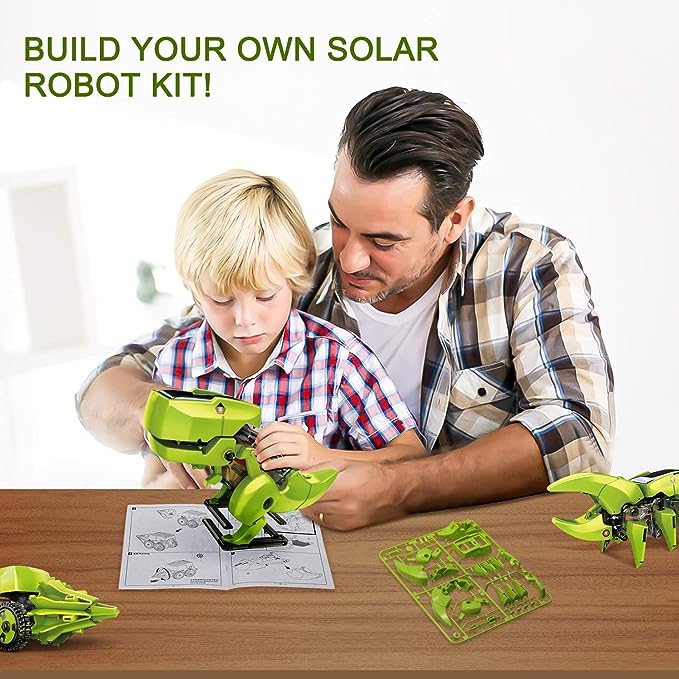 STEM Science Kit Toys for Kids Ages 8-12, 3 in 1 Solar Robot Kit, Robot Dinosaur Learning & Education Toys, Gifts for 8 9 10 11 12 Year Old Boys Girls