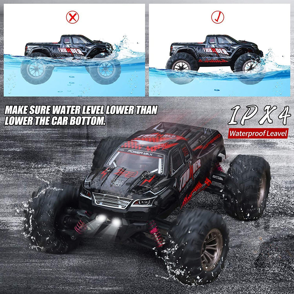 Remote Control Car 1:16 RC Cars 40+km/h 4WD Off Road Monster Truck with Lights Gift for Boys Kids and Adults