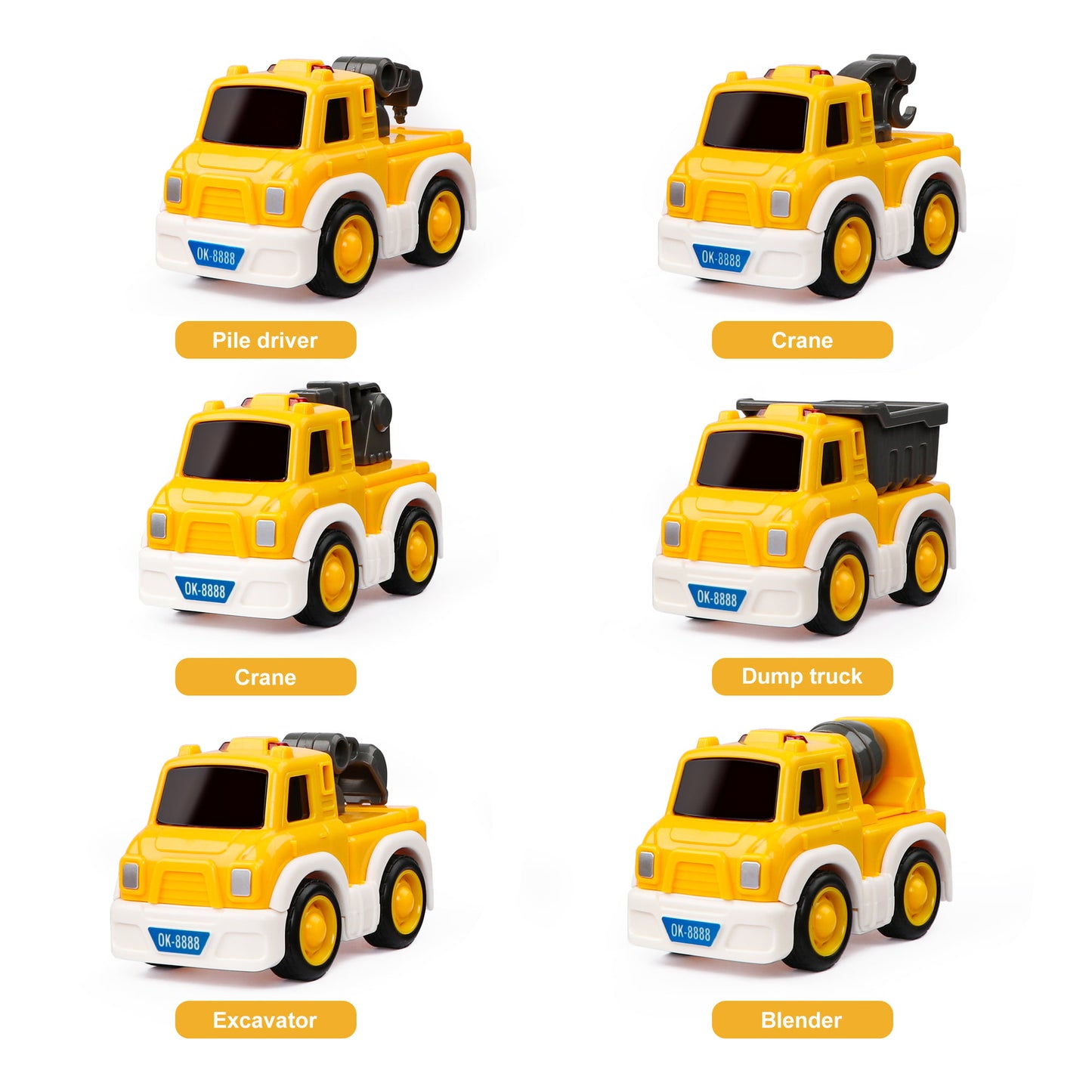 Toddler Boys Toy Trucks Car, Transport Vehicles Truck, Christmas Birthday Gifts for Boys 1-3 years old.