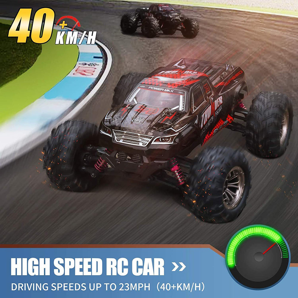 Remote Control Car 1:16 RC Cars 40+km/h 4WD Off Road Monster Truck with Lights Gift for Boys Kids and Adults