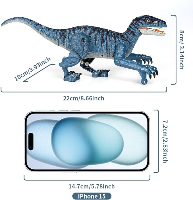 Dinosaur Toys for Kids, RC Dino Toys for 3 4 5 6 7 8 Year Old Boys, Electronic Walking Robot Dinosaur Toy with Light & Realistic Roaring Sound