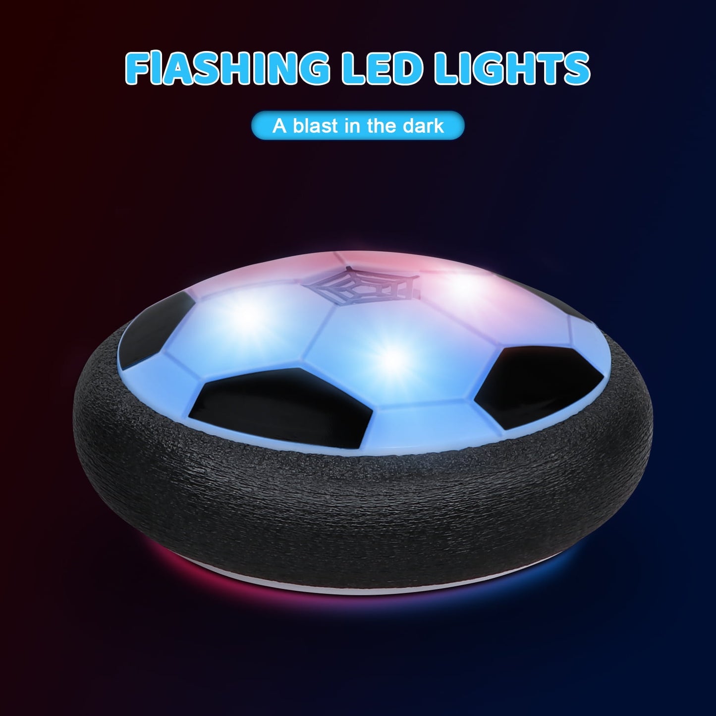 Hover Soccer Ball Toys for Boys & Girls, LED Soccer Ball with Foam Bumpers Indoor/Outdoor Games for Kids