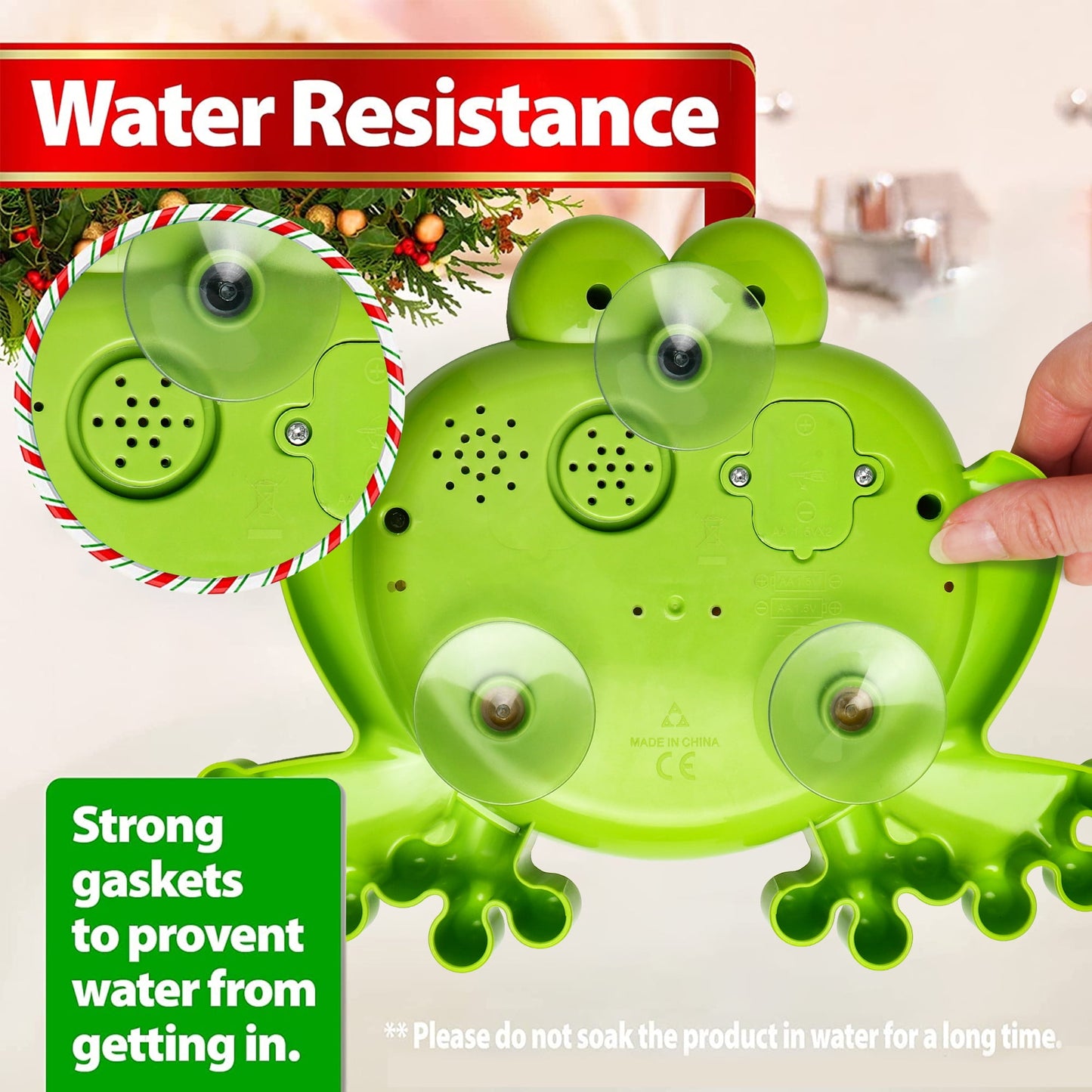Bubble Baby Bath Toys for Toddler 1 2 3 Years Old, Kids Frog Blowing Bubbles and Singing 12 Toddler Songs Gift Bathtub Bubble Bath Toys