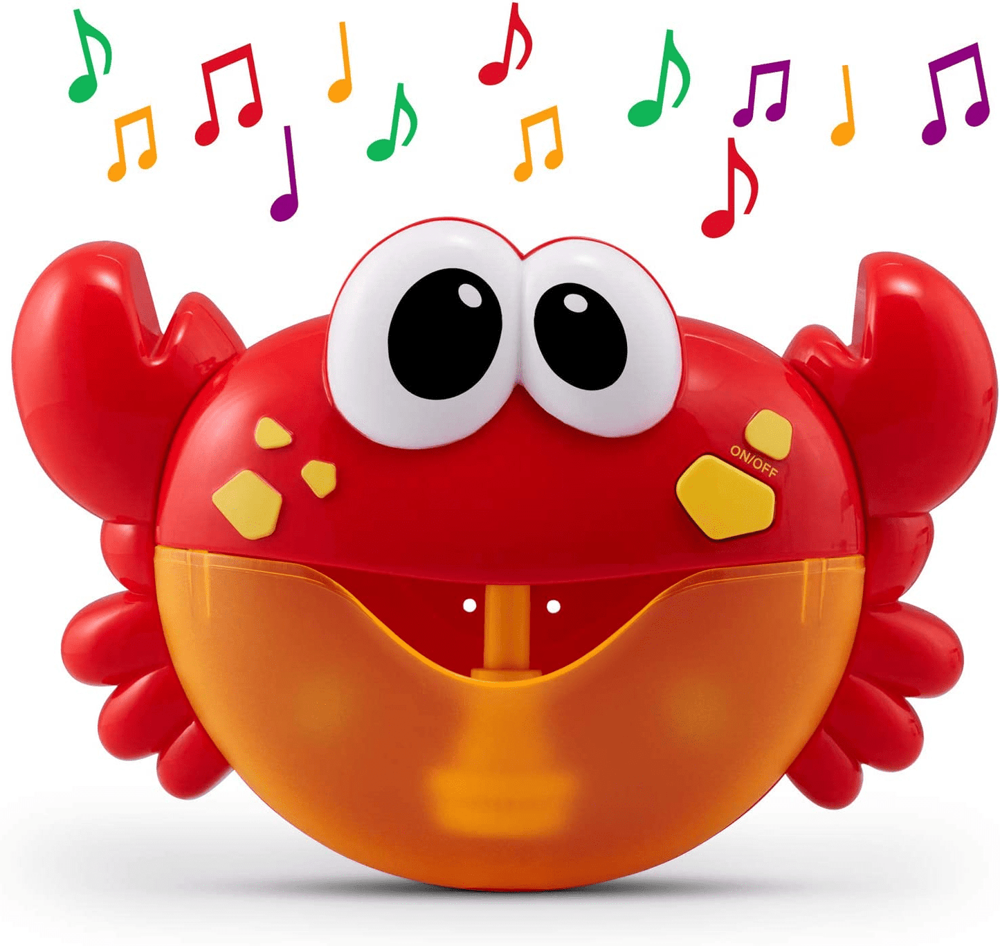 Baby Bath Toys for Bathtub, Crab Blow Bubbles Maker with 24 Music Songs Gift for Toddler Bubble Machine