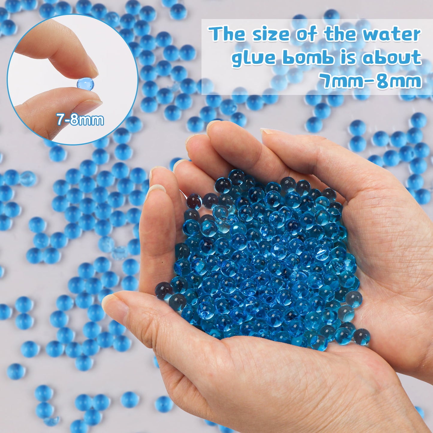 Gel Ball Blaster with 40000 Water Beads, for Outdoor Activities Team Game, Ages 12+ Kids and Adults