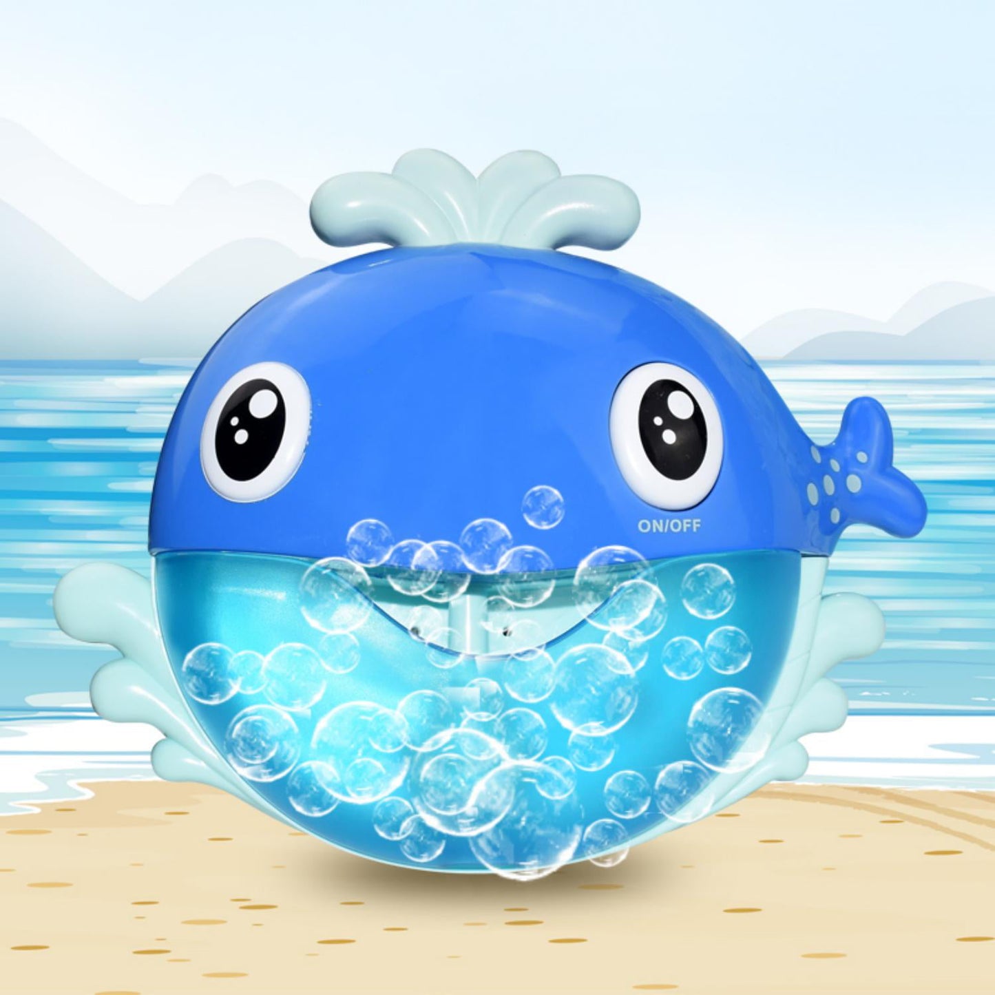 Whale Bubble Bath Toy for Kids, Blue Bubble Maker for Bathtub toys, Musical Foam Blower Bubbling Machine for Baby Boys Girls 18 Months Up