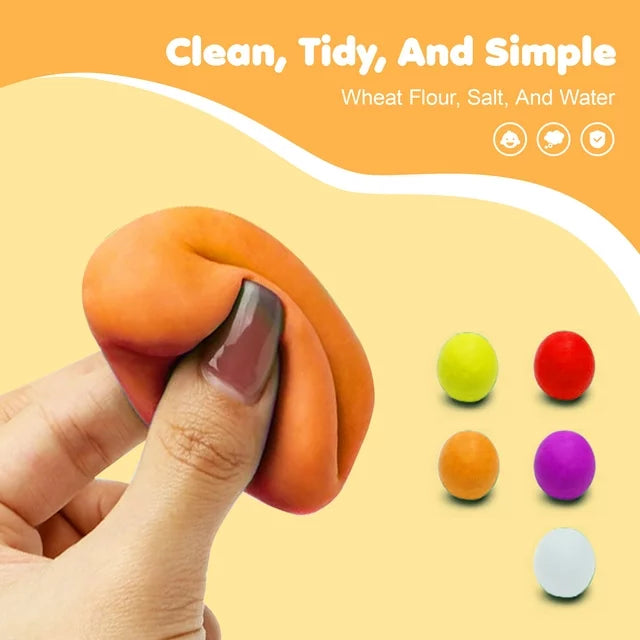 Play Dough Set for Kids 3 4 5 6+Years, 22 Pcs Play Dough with Dinosaur Molds, Learning Toys for Toddlers Kids Boys Girls 3-6 Years.