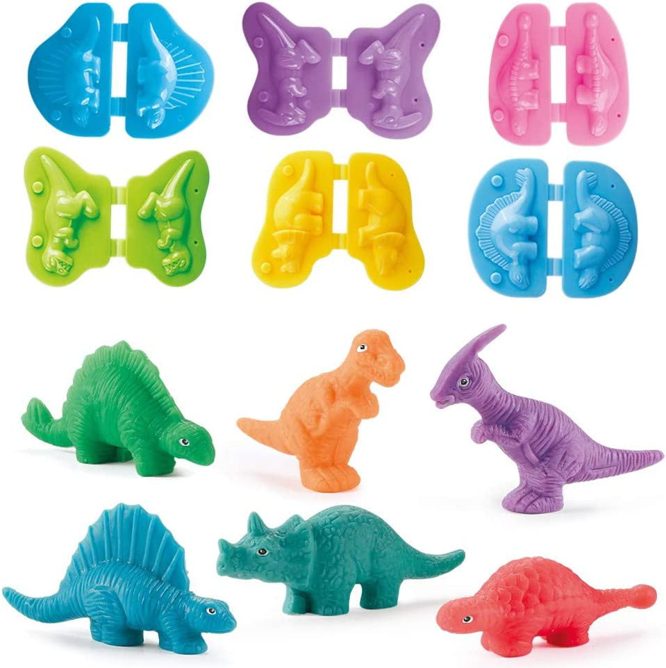 Dinosaur World Color Dough Toys for Kids, Animals Play Dough Set for Toddlers Boys Girls Birthday Christmas Gift Aged 3+