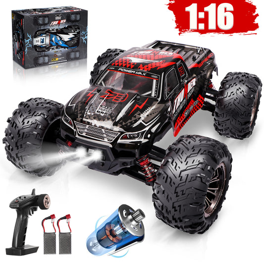 Remote Control Car 1:16 RC Cars 40+km/h 4WD Off Road Monster Truck with Lights Gift for Boys Kids and Adults