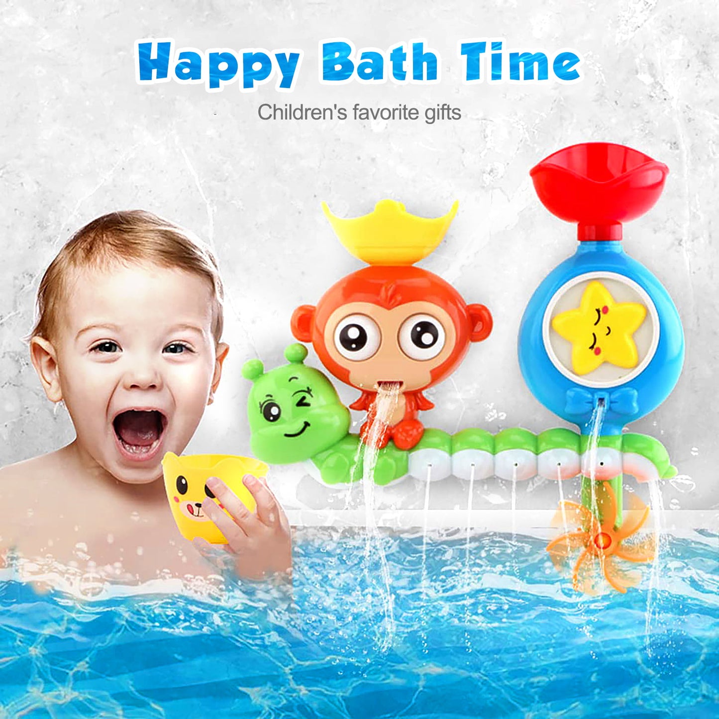 Bath Toys for Toddlers,Preschool New Born Baby Bathtub Water Toys for Toddlers Age 3+ Year Old Girl Boy