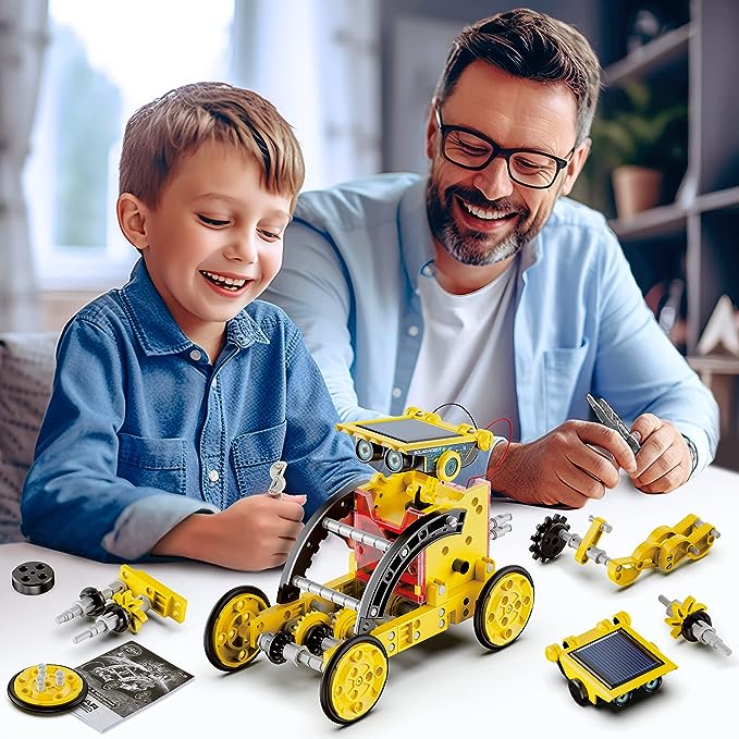 12-in-1 STEM Projects Solar Robot kit for Kids 8-12, Birthday Gift for Boys Girls 8 9 10 11 12 Years Old