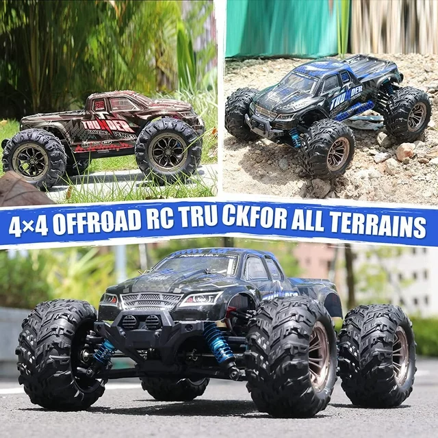 Brushless RC Cars for Adults,1:16 Scale 4WD 2.4 GHz Off Road High Speed 55KM/H RC Monster Truck Toy Gifts for Kid and Adults