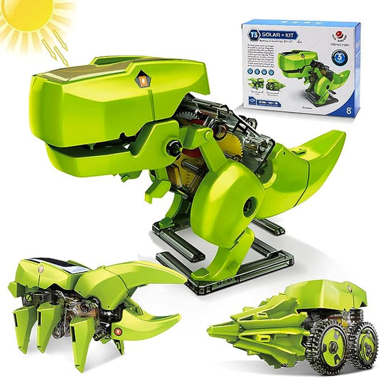 STEM Science Kit Toys for Kids Ages 8-12, 3 in 1 Solar Robot Kit, Robot Dinosaur Learning & Education Toys, Gifts for 8 9 10 11 12 Year Old Boys Girls