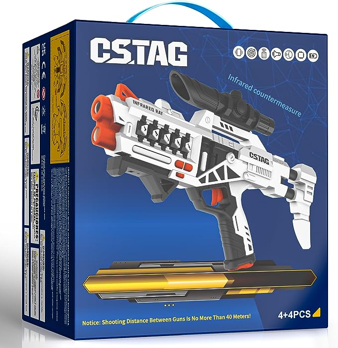 Laser Game Tag Sets for Kids, Teens & Adults, Rechargeable Tag Laser Set of 2 with Sensors Vests Set