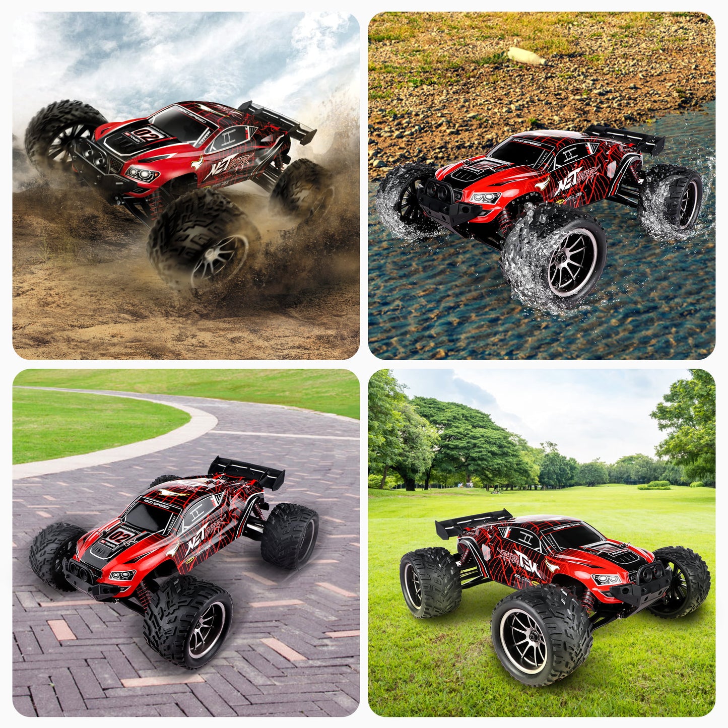 RC Cars Large Remote Control Car 1/12 Scale High Speed Waterproof RC Car for Adults Boys