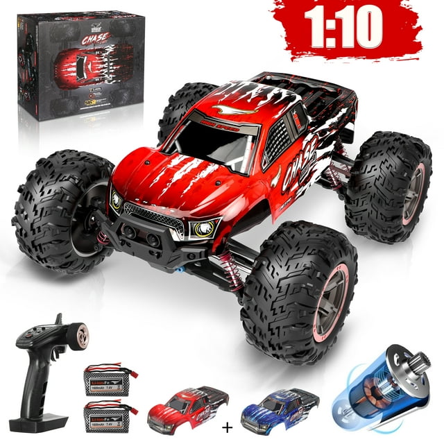 Remote Control Car High Speed RC Cars, 1:10 Scale 46KM/H 4WD Off Road Monster Trucks,Christmas Gift for Boys Adults