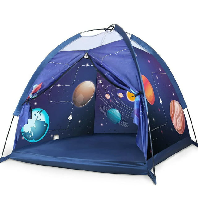 Space Play Tent for Kids,Indoor & Outdoor Large Kids Play Tent for Imaginative Games Gift for Children 3-8 Years Old
