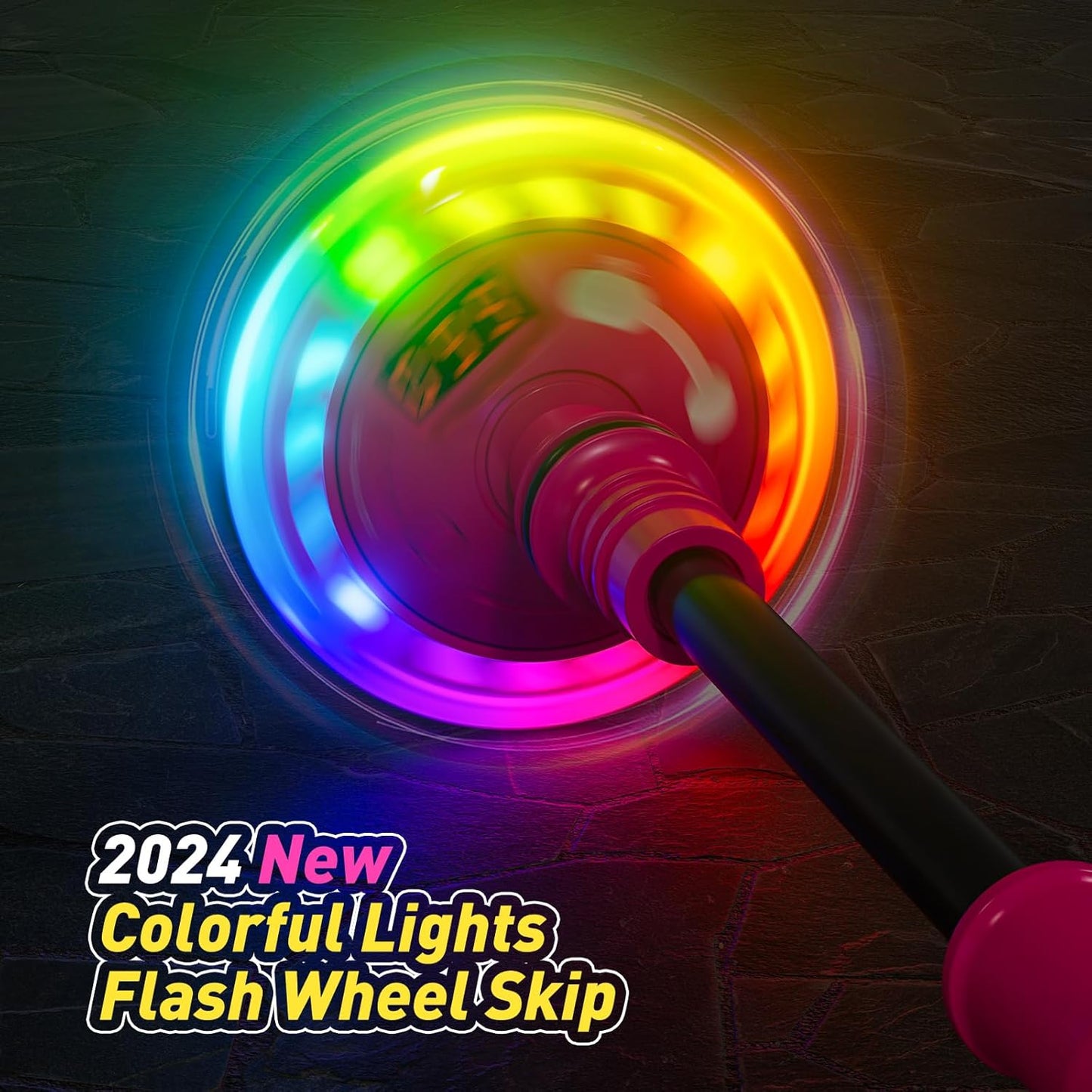 Hot Bee Ankle Skip Ball for Kids with Counter, Timer, Cal Calculator, Girl Birthday Gifts for Age 5 6 7 8 9 10+, Rechargeable Foldable Sports Toy Skip it Toy for Kids Xmas Present