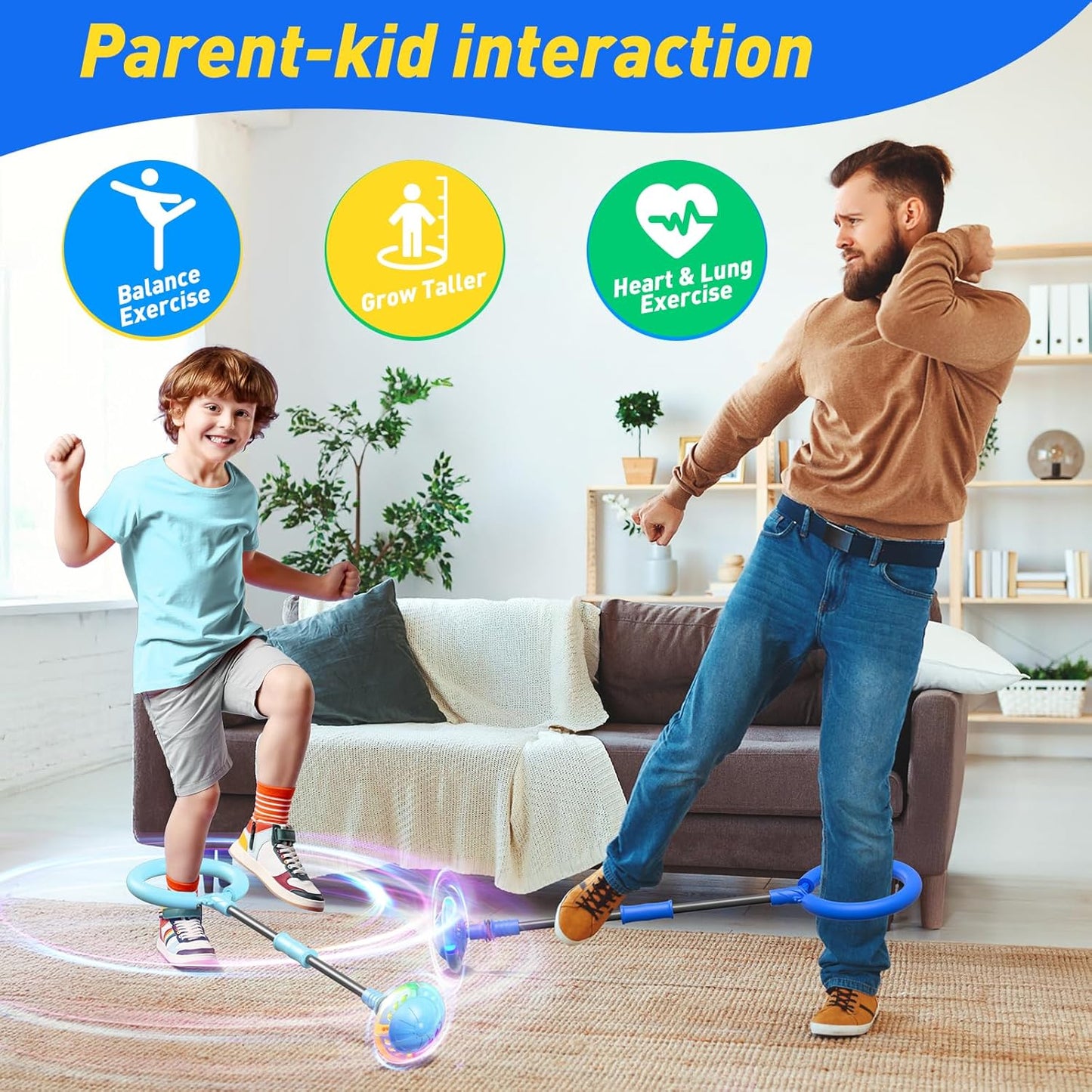 Hot Bee Ankle Skip Ball for Kids with Counter, Timer, Cal Calculator, Girl Birthday Gifts for Age 5 6 7 8 9 10+, Rechargeable Foldable Sports Toy Skip it Toy for Kids Xmas Present