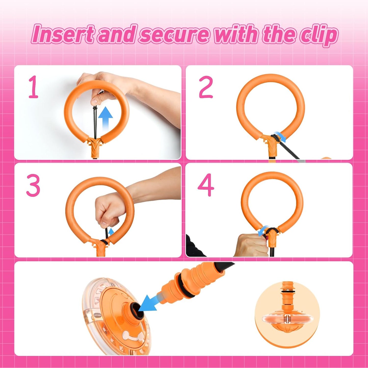 Hot Bee Ankle Skip Ball for Kids with Counter, Timer, Cal Calculator, Girl Birthday Gifts for Age 5 6 7 8 9 10+, Rechargeable Foldable Sports Toy Skip it Toy for Kids Xmas Present