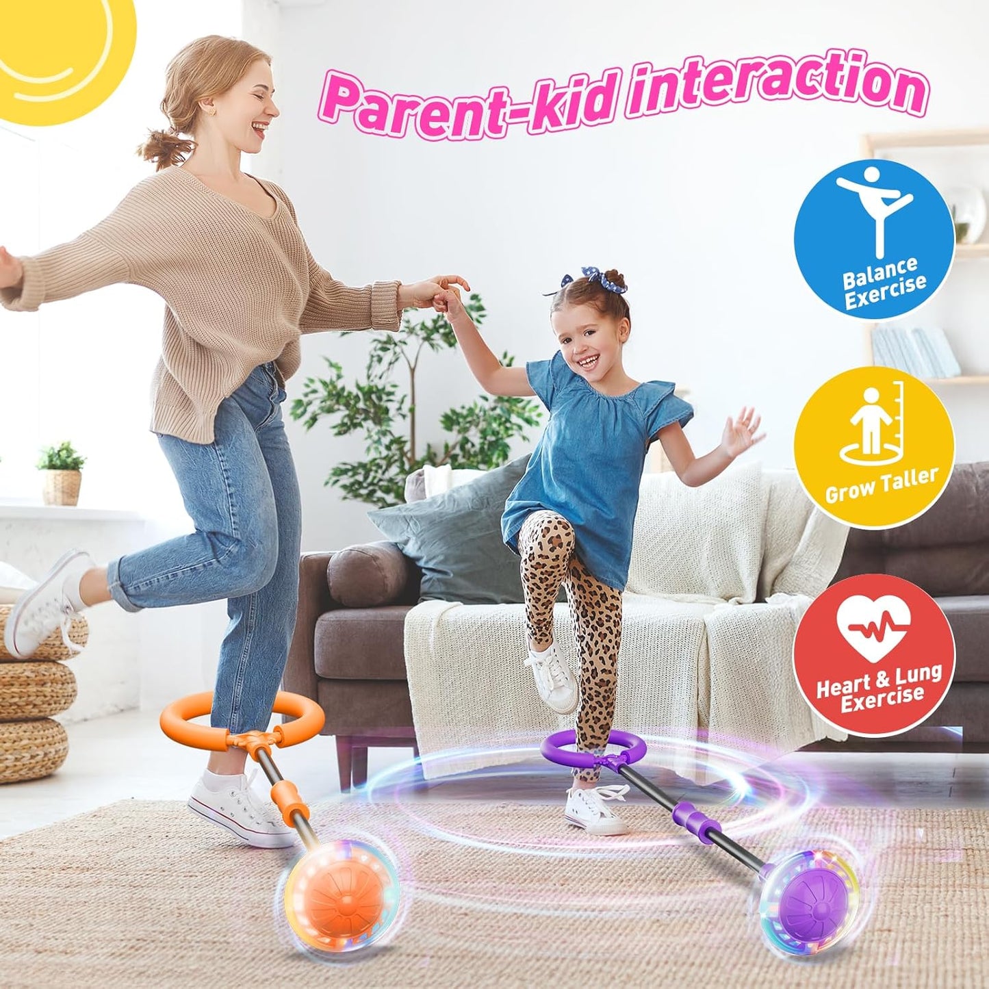 Hot Bee Ankle Skip Ball for Kids with Counter, Timer, Cal Calculator, Girl Birthday Gifts for Age 5 6 7 8 9 10+, Rechargeable Foldable Sports Toy Skip it Toy for Kids Xmas Present