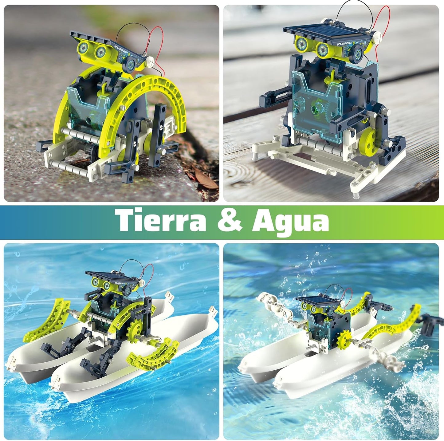 Hot Bee Robot Children, Experiments for Children from 6-10, Gift Boy 8 9 10 11 12 Years, Solar Robot, Toy from 8-12 Years for Boys