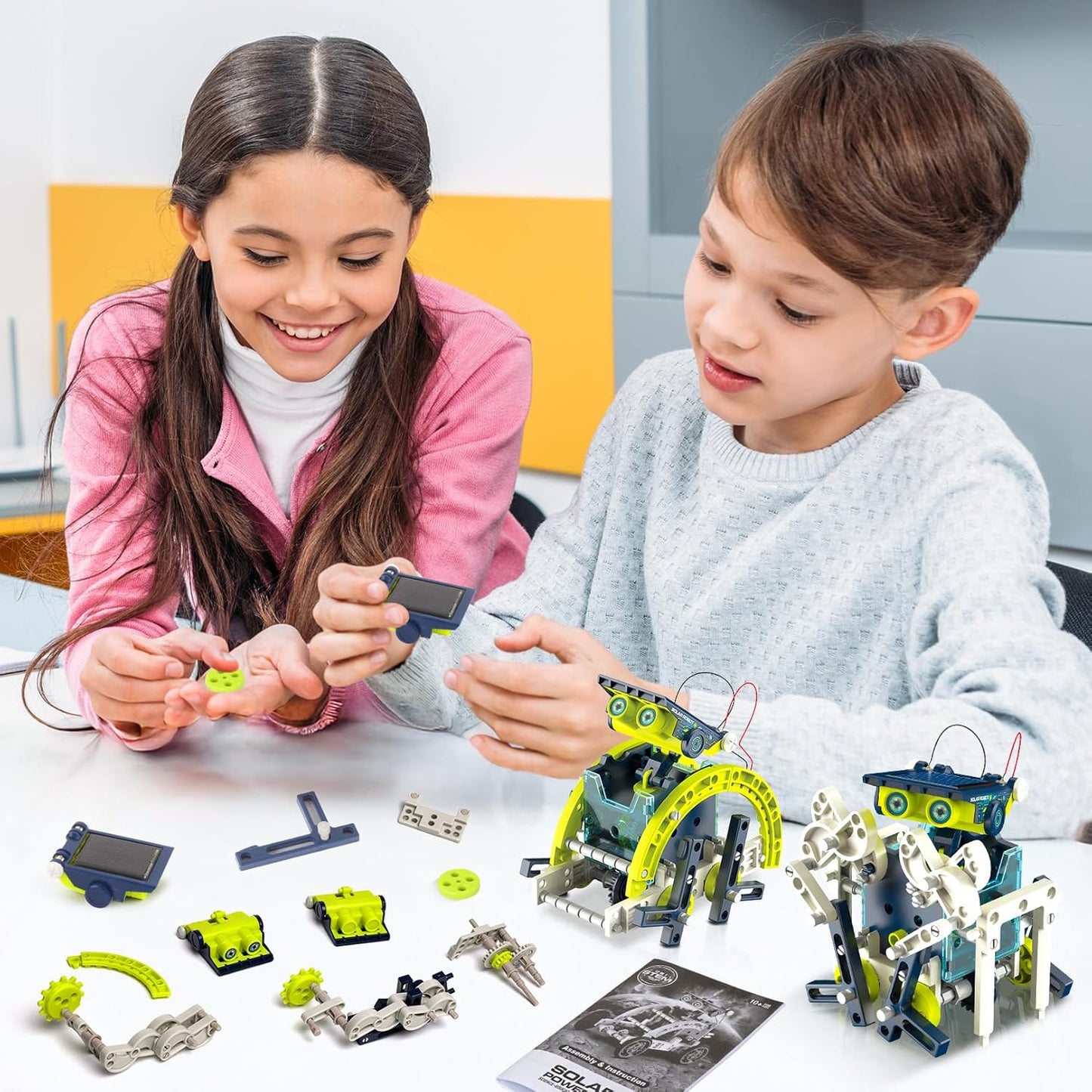 Hot Bee Robot Children, Experiments for Children from 6-10, Gift Boy 8 9 10 11 12 Years, Solar Robot, Toy from 8-12 Years for Boys