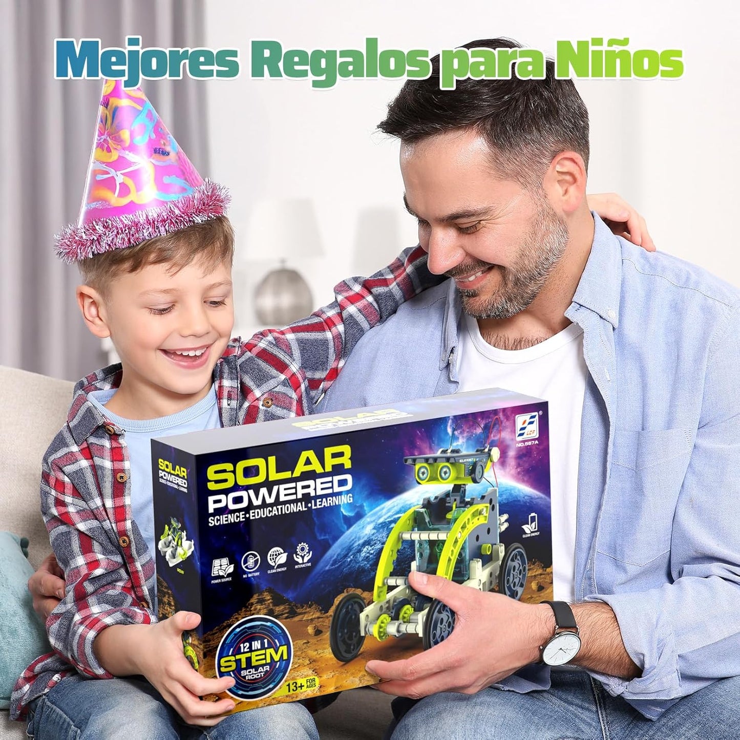 Hot Bee Robot Children, Experiments for Children from 6-10, Gift Boy 8 9 10 11 12 Years, Solar Robot, Toy from 8-12 Years for Boys