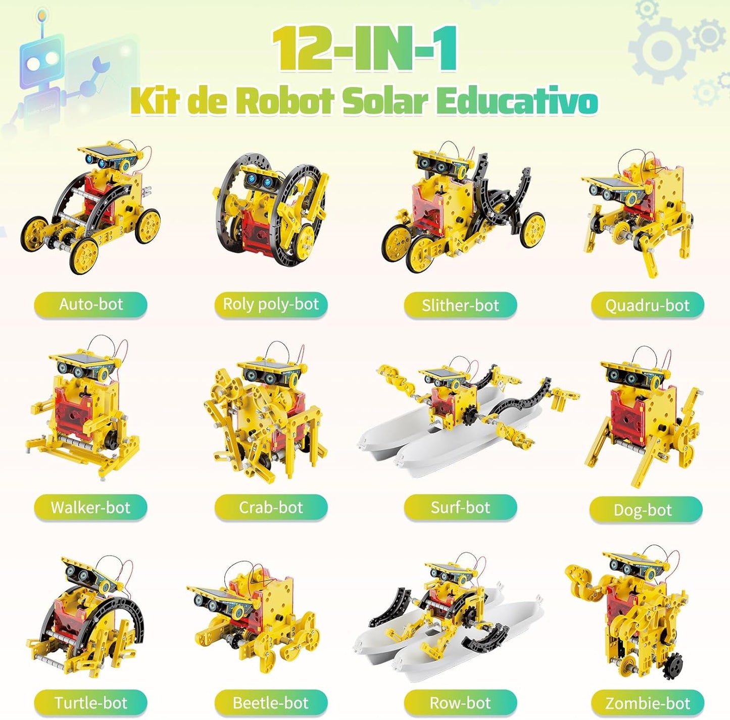 Hot Bee Solar Robot Children, Experiments for Children from 6-10, Gift Boy 8 9 10 11 12 Years, Toy from 8-12 Years for Boys