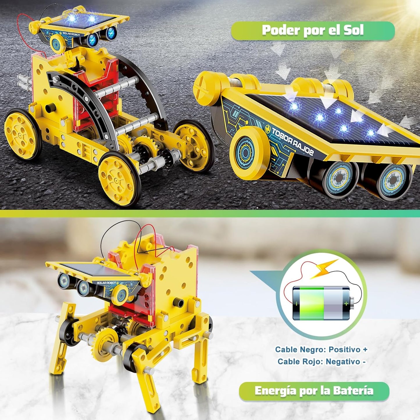 Hot Bee Solar Robot Children, Experiments for Children from 6-10, Gift Boy 8 9 10 11 12 Years, Toy from 8-12 Years for Boys