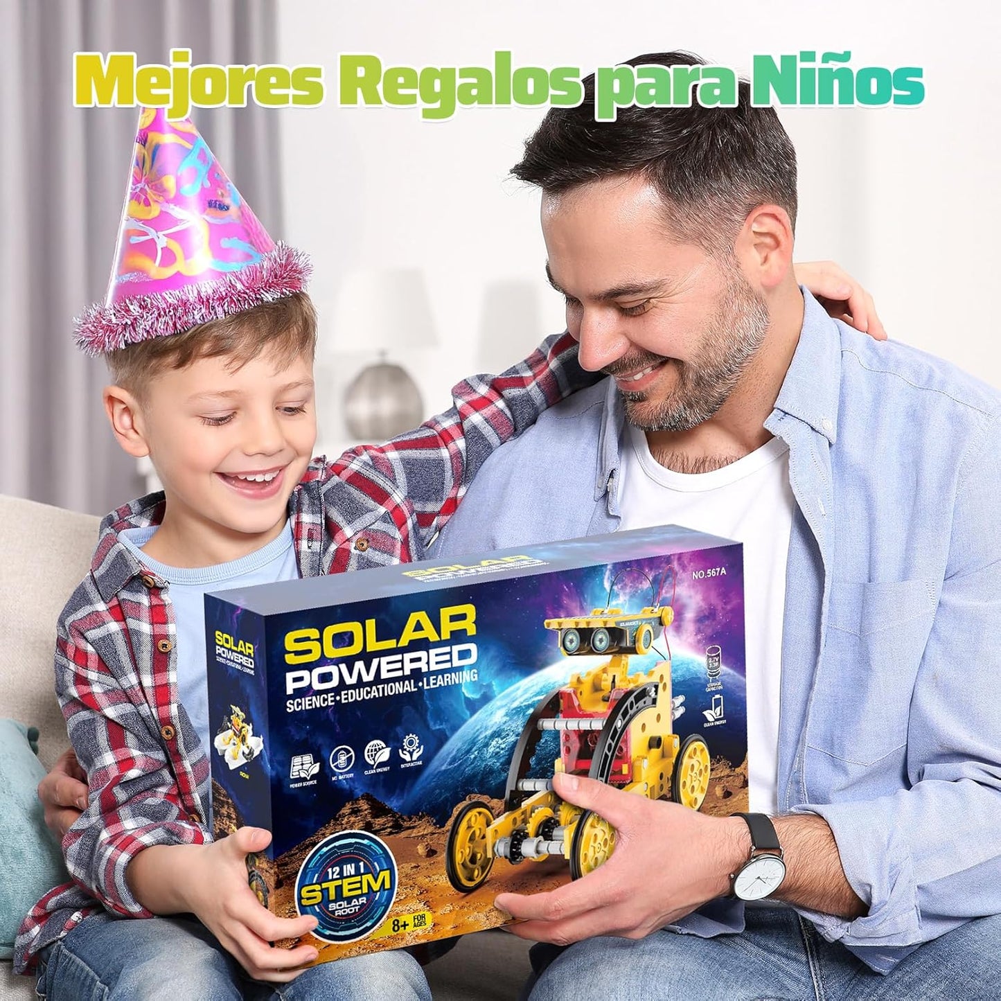 Hot Bee Solar Robot Children, Experiments for Children from 6-10, Gift Boy 8 9 10 11 12 Years, Toy from 8-12 Years for Boys