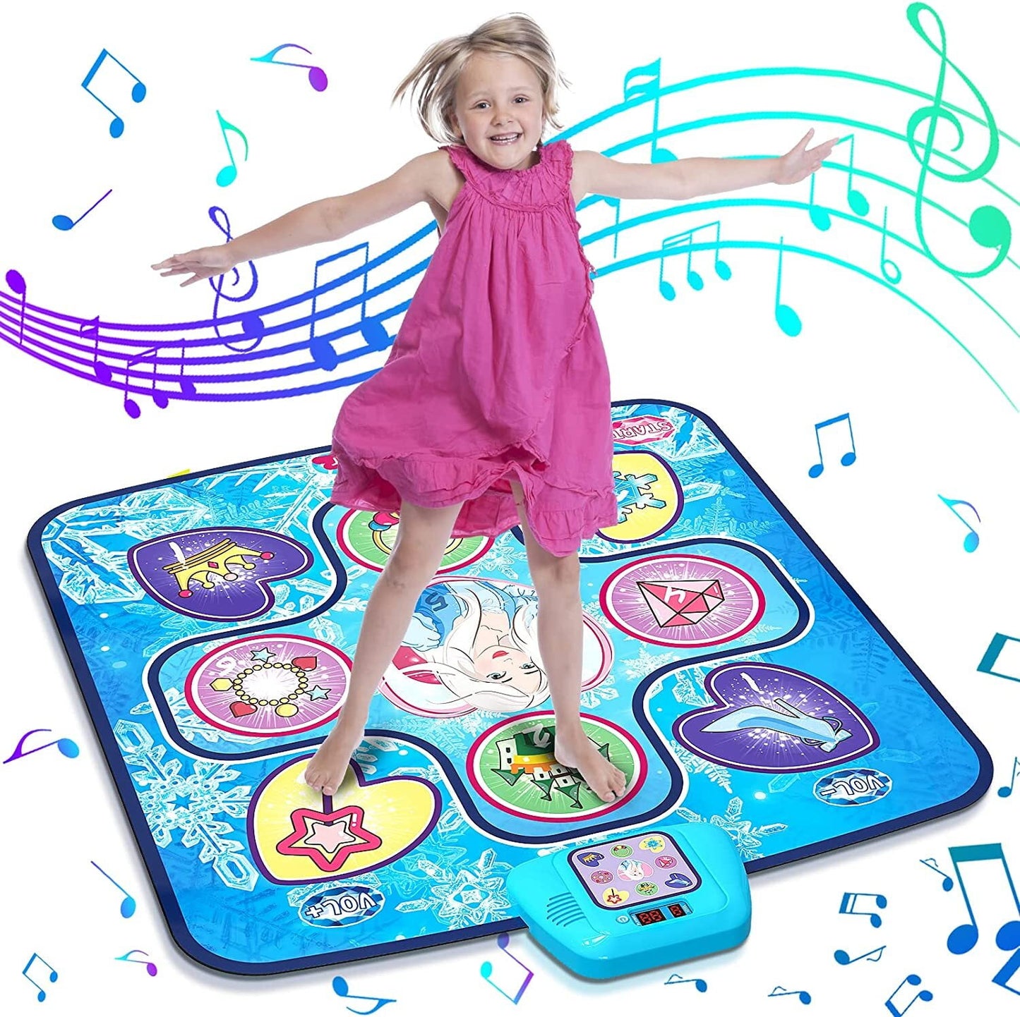 Dance Mat,Frozen Themed Dance Pad Music Games Toy for Kids Birthday Gifts for little girls 3-12 Year Old