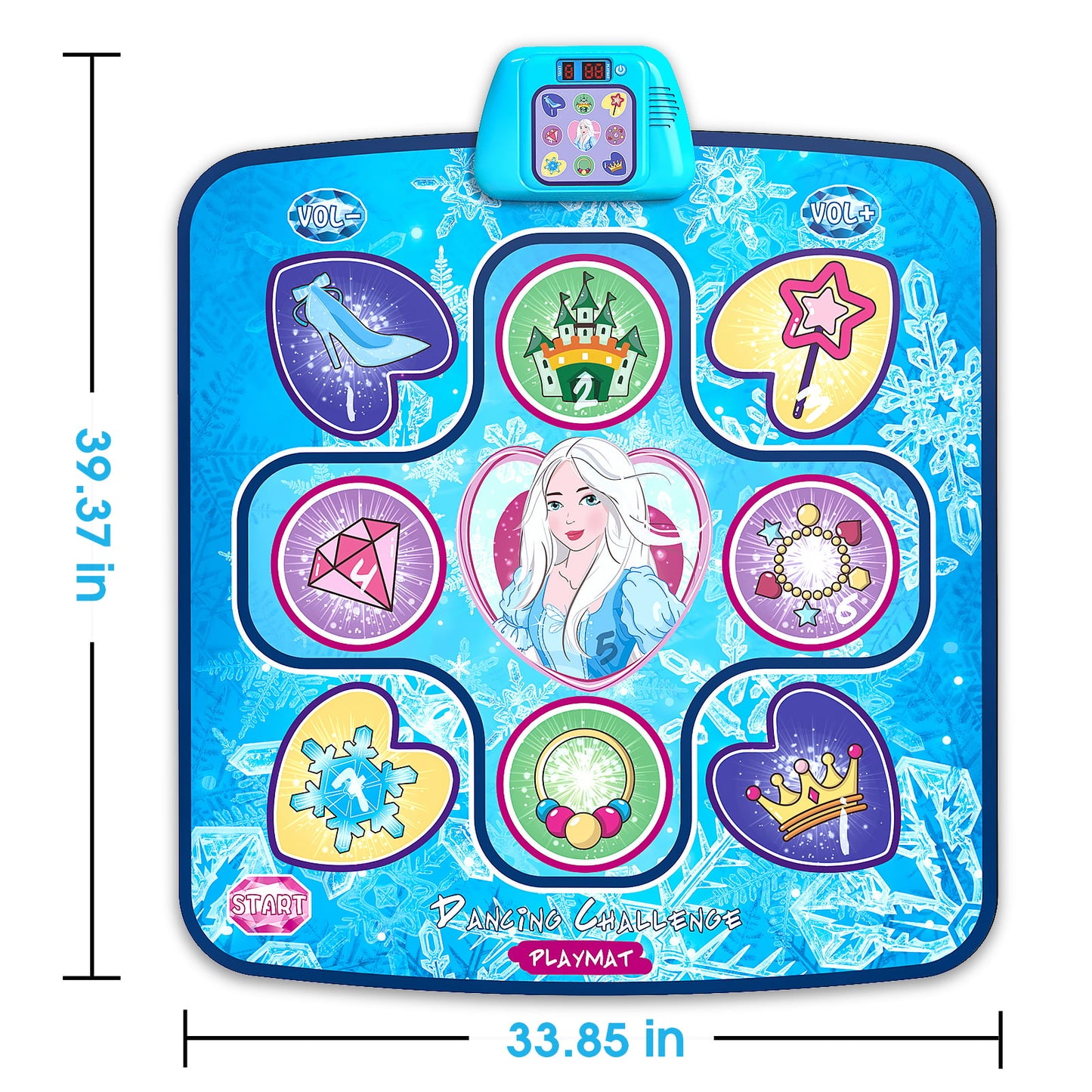 Dance Mat,Frozen Themed Dance Pad Music Games Toy for Kids Birthday Gifts for little girls 3-12 Year Old
