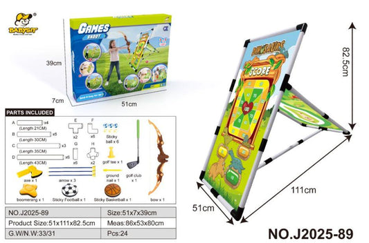 7 in 1 Kids Golf Toy Set , Toddler Outdoor Toys, 20 Balls Outdoor Sport, Toys for Boys Ages 3-6 Years, 3 4 5 6+ Years Boy Gifts Birthday Christmas